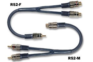 RCA  DAXX R52-2F Y кабель, 2 МАМЫ на 1 ПАПА