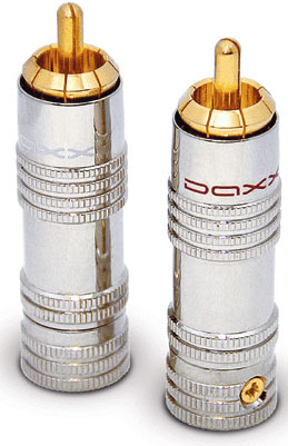 RCA-коннектор DAXX T-09 White, металл/позолота