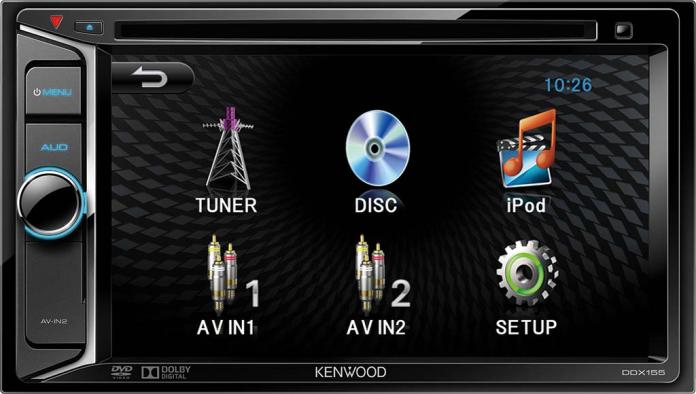 2DIN Kenwood DDX-155 монитор 6.1", MP3/DVD/USB