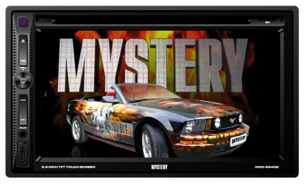 2DIN Mystery MDD-6840BS DVD/USB/TV экр.6.8"