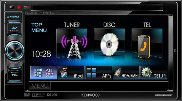 2DIN Kenwood DDX-5055BT монитор 6.1" DVD/USB/BT