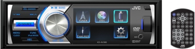 JVC KD-AV300 DVD/USB - проигрыватель с экр 3"