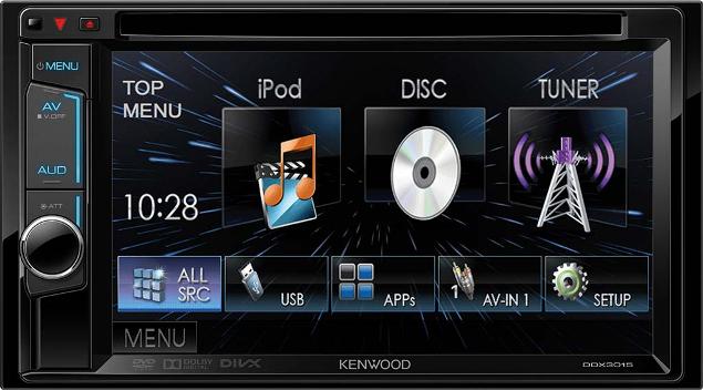 2DIN Kenwood DDX-3015R монитор 6.1", MP3/DVD/USB