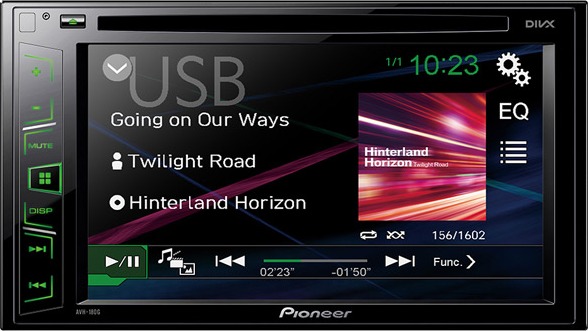 2DIN Pioneer AVH-180G мон.6.1" вход USB/AUX/DVD