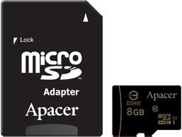 microSD 8GB Apacer 10class с адаптером