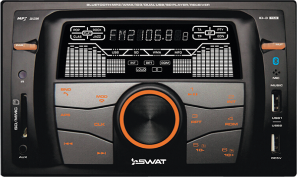 2DIN Swat WX-216UBA, FM/USB/SD/BT