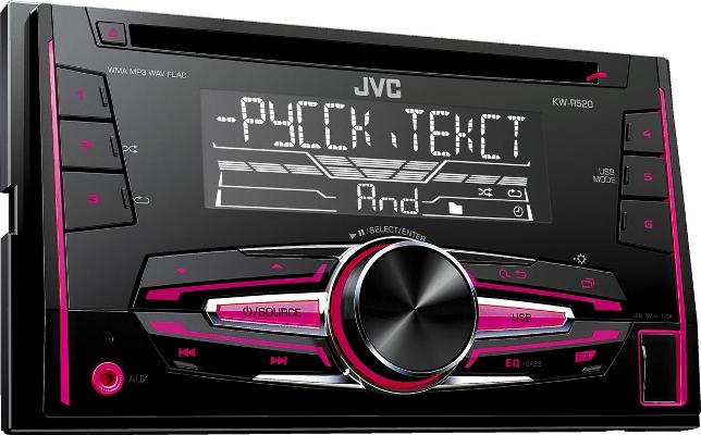 2DIN JVC KW-R520, УКВ/MP3/USB