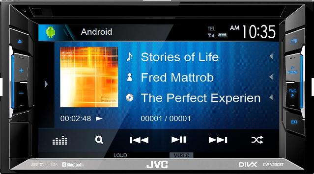 2DIN JVC KW-V230BT монитор 6.2" DVD/MP3/USB/BT