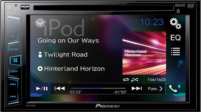 2DIN Pioneer AVH-295BT мон.6.2" вход DVD/USB/BT