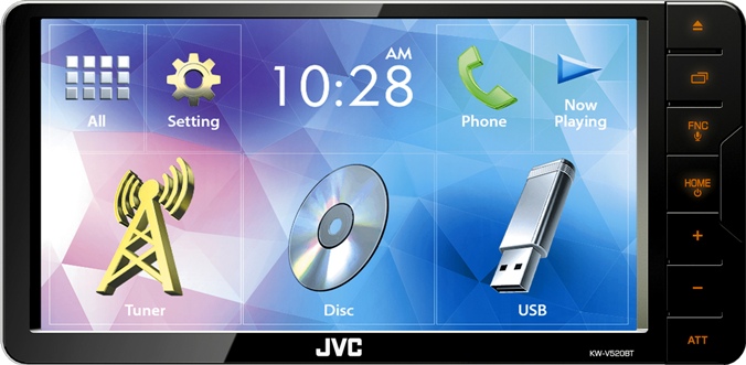 2DIN JVC KW-V520BTM монитор 7.0" DVD/MP3/USB/BT