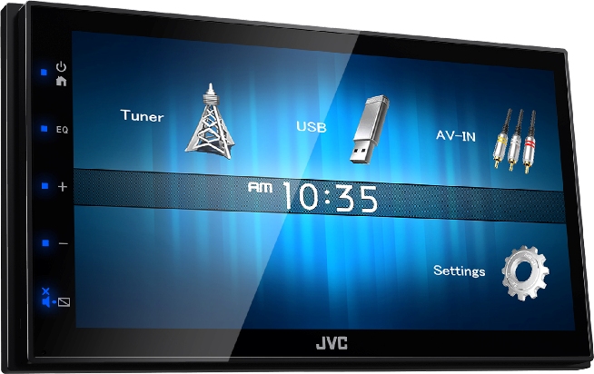 2DIN JVC KW-M14 монитор 6.98" FM/USB/iPhone