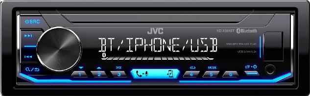 JVC KD-X351BT проигрыватель USB/FM/BT синяя