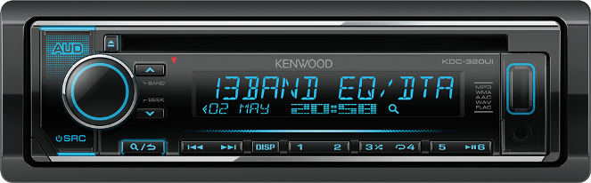 Kenwood KDC-320UI CD-ресивер FM/USB, измен. подсв.