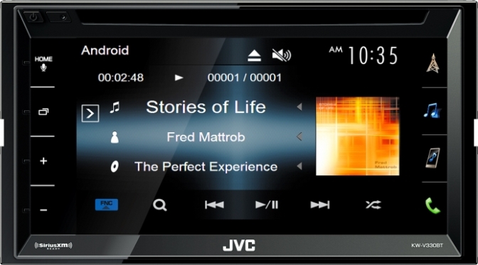 2DIN JVC KW-V330BTмонитор6.8" DVD/USB/BT+камера
