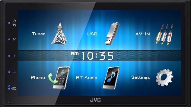 2DIN JVC KW-M24BT монитор 6.98" FM/USB/BT