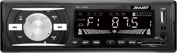 Swat MEX-1029BT проигрыватель FM/USB/BT белый