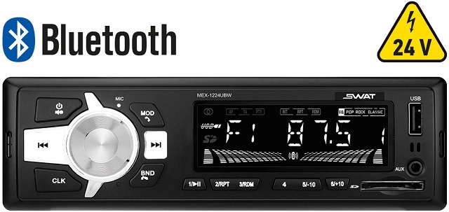 Swat MEX-1224UBW проигрыватель 12-24v FM/USB