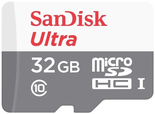 microSD 32GB SanDisk Ultra Android 80Mb/s+SD адапт