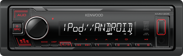 Kenwood KMM-BT205 проигрыватель USB/FM/BT