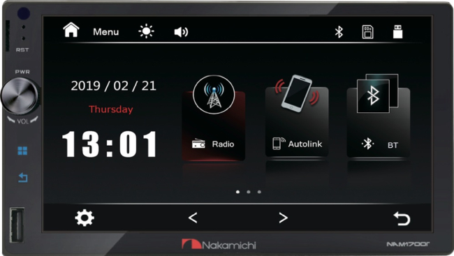 2DIN Nakamichi NAM1700R USB/SD/BT экр.7.0"