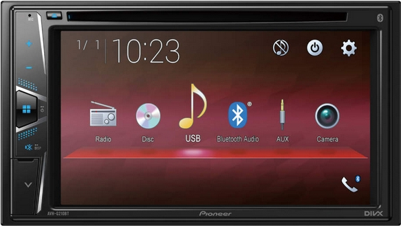 2DIN Pioneer DMH-G120 мон.6.2" вход AUX/USB/FM