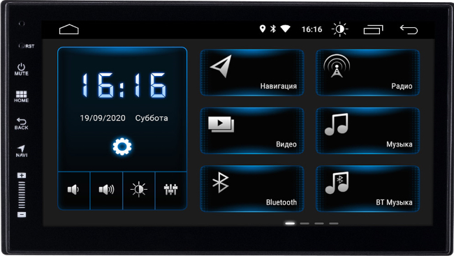 2DIN Incar XTA-7708 проигрыватель 6.8" USB/BT/SD