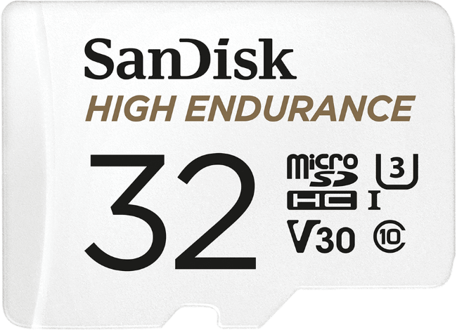 microSD 32GB SanDisk Max Endurance 100MB/s+SD-ада