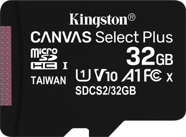 microSD 32GB Kingston Canvas Select Plus 100MB/s