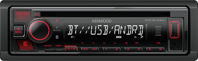 Kenwood KDC-BT430U CD-ресивер FM/USB/BT