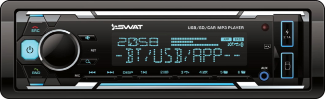 Swat WX-2101UB проигрыватель FM/USB/BT измен. подс