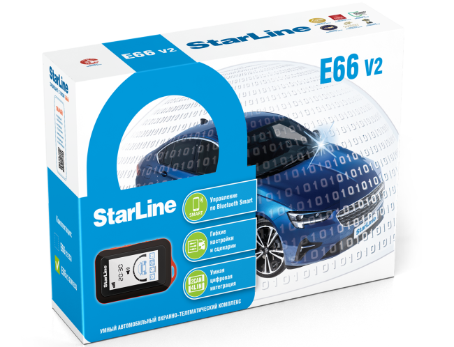 Автосигнализация StarLine E66 v2 BT ECO GSM