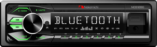 Nakamichi NQ512BG проигрыватель USB/FM зелён подсв