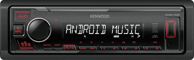 Kenwood KMM-105 проигрыватель USB/FM красная под