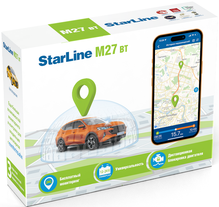 Трекер-маяк StarLine M27 BT